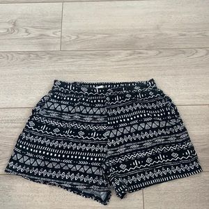 Black and White Shorts